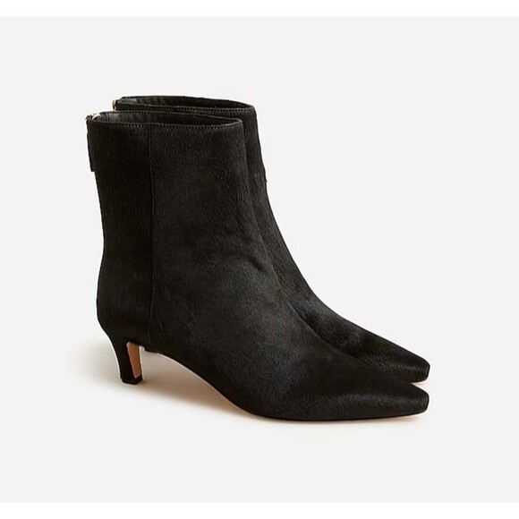 J. Crew Shoes - J. Crew Stevie Ankle Boots in Calf Hair Black size 7